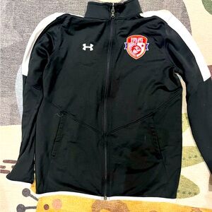 Marine Corps Black Under Armour Zip Jacket